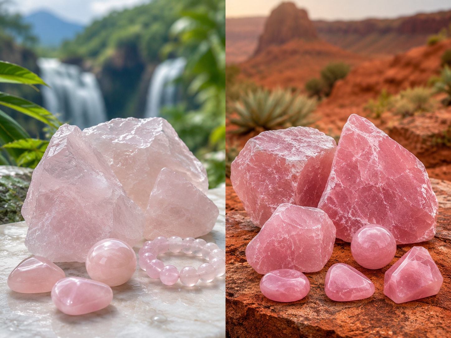 Quartz rose du Brésil ou de Madagascar : quelles différences ?