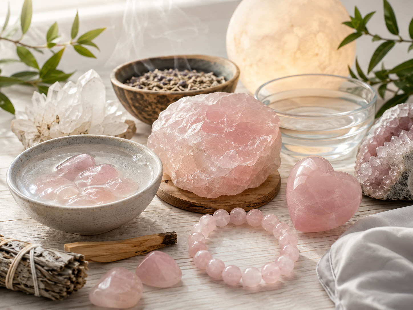 Nettoyer, purifier et recharger le quartz rose : le guide complet