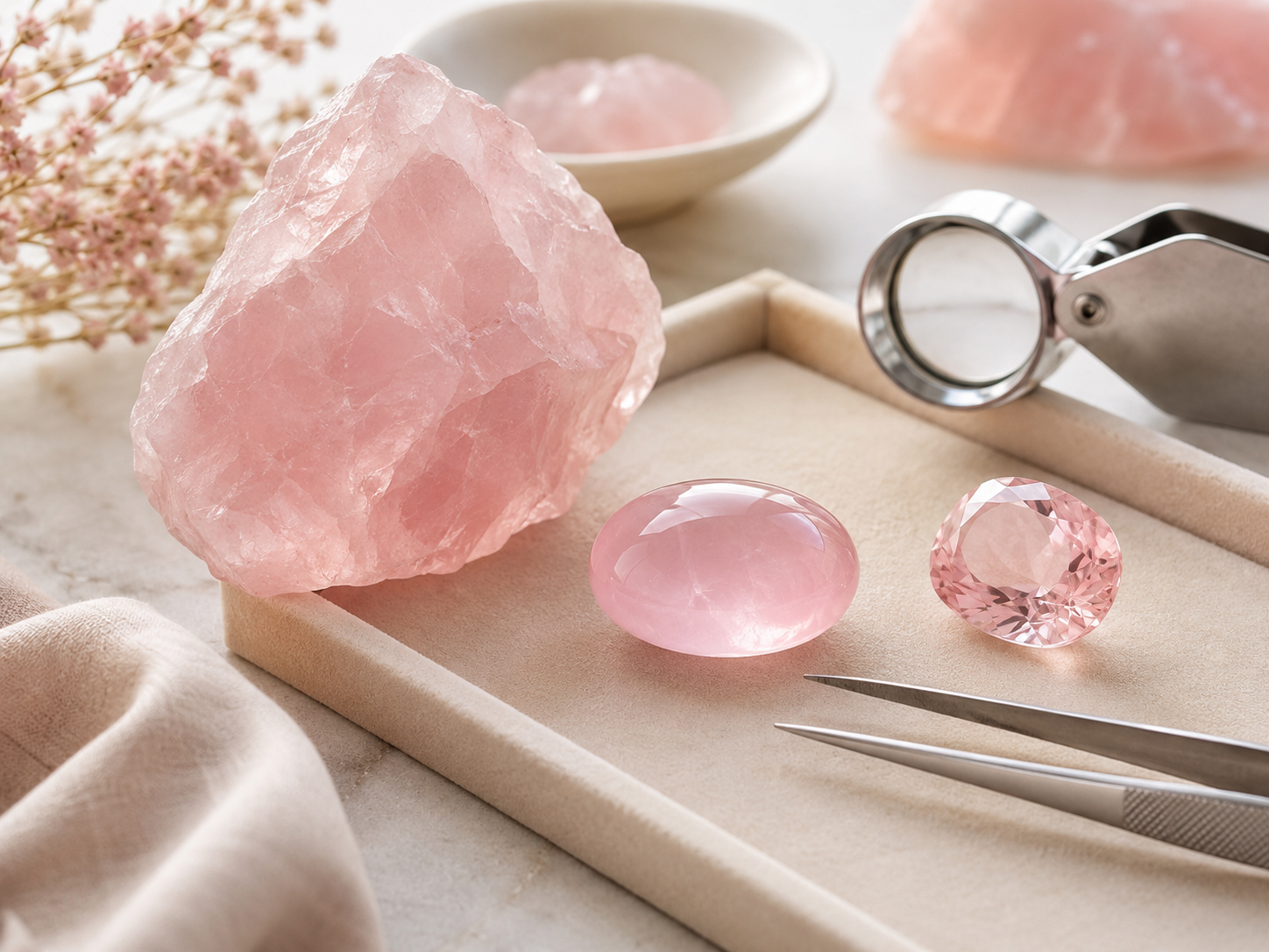 Le quartz rose est-il une pierre précieuse, fine ou semi-précieuse ?