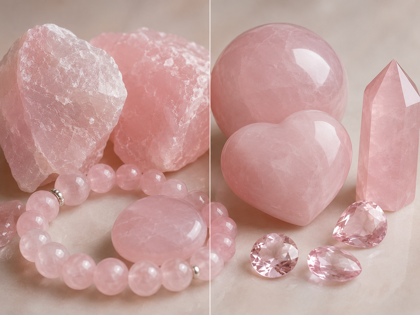 Rose quartz ou quartz rose : existe-t-il une différence ?