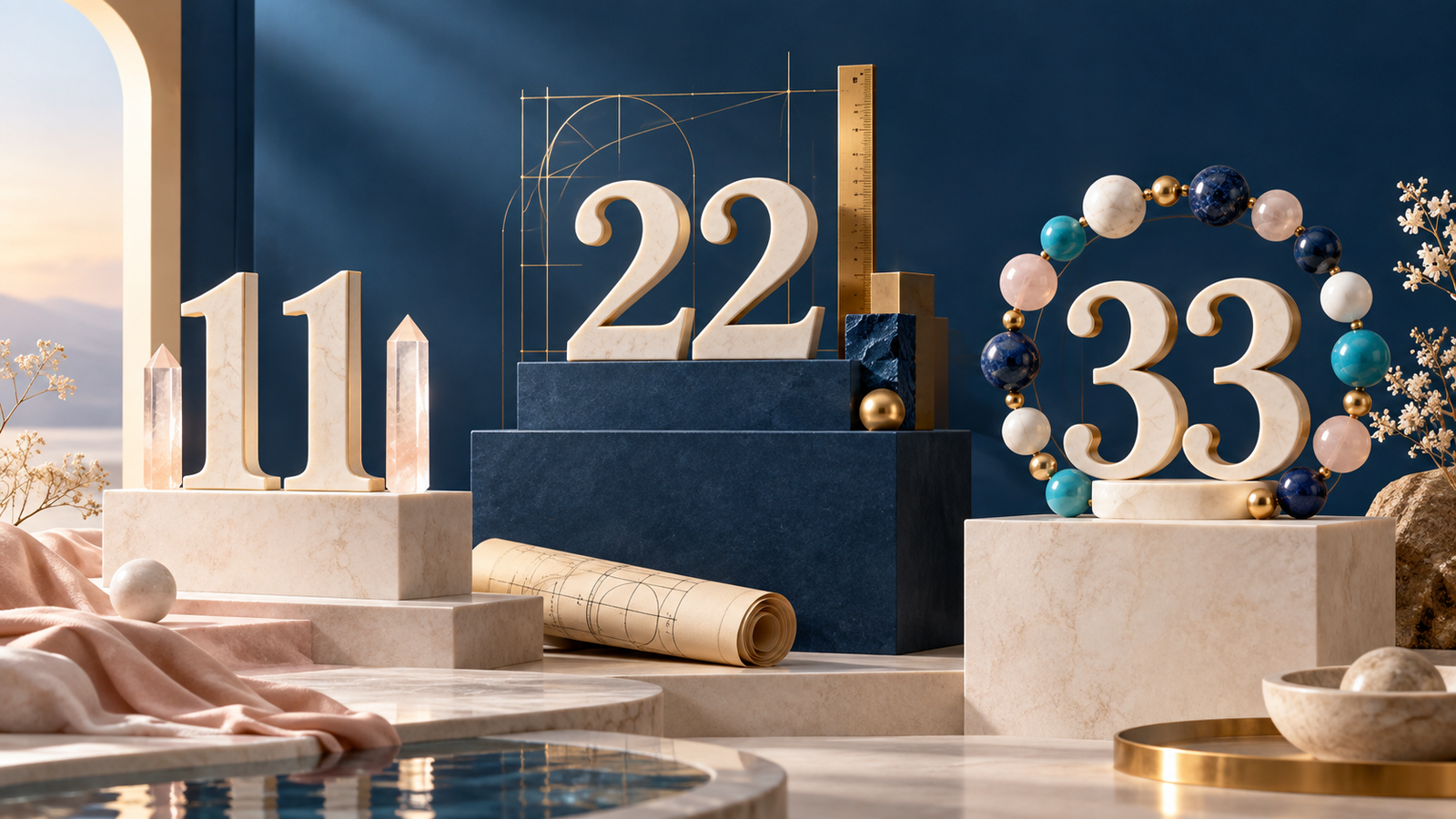 Les nombres maîtres 11, 22 et 33